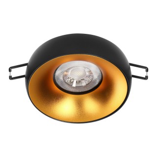 LED Lighting // New Arrival // DORADO R, ramka dekoracyjna oprawy punktowej, GU10, okrągła, czarno-złota