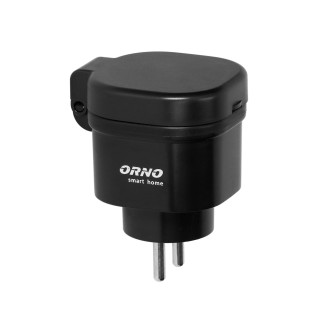 Elektromateriāli // Izpārdošana // Gniazdo sieciowe zewnętrzne ORNO Smart Home sterowane bezprzewodowo, z odbiornikiem radiowym, IP44