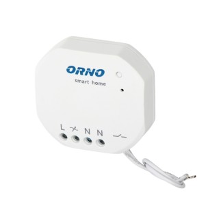 Elektromateriāli // Izpārdošana // Przekaźnik podtynkowy MINI (dopuszkowy) ON/OFF sterowany bezprzewodowo,z odbiornikiem radiowym, ORNO Smart Home