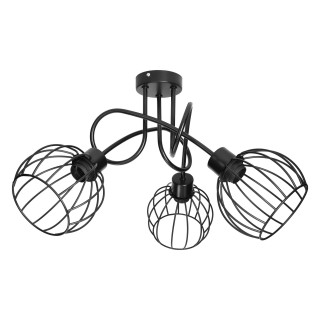 LED Lighting // New Arrival // MARBELLA lampa wisząca, moc max. 3x60W, E27, czarna