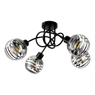 Apgaismojums LED // New Arrival // MILANO 4P E27, lampa wisząca, max. 4x60W, czarna