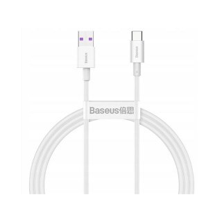 Mobilie Telefoni un aksesuāri // Lādētāji un turētāji // BASEUS Kabel USB do USB-C Superior Series, 66W, 1m  (CATYS-02) Biały