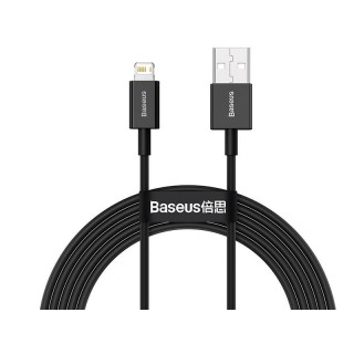 BASEUS Kabel USB Lightning iPhone 2,0m Superior Series 2.4A (CALYS-C01) Black