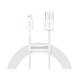 BASEUS Kabel USB Lightning iPhone 2,0m Superior Series 2.4A (CALYS-C02) White