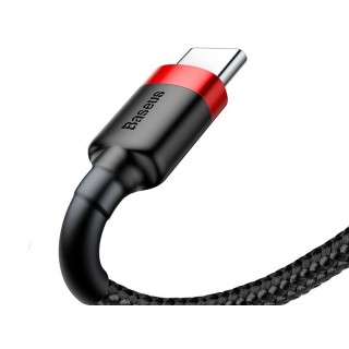 Mobilie Telefoni un aksesuāri // Lādētāji un turētāji // BASEUS Kabel USB Type C 0,5m (CATKLF-A91) Black+Red