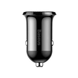 Telefoni un aksesuāri // Lādētāji un turētāji // BASEUS Ładowarka samochodowa Baseus Grain Pro 2x USB 4.8A (CCALLP-01) czarna