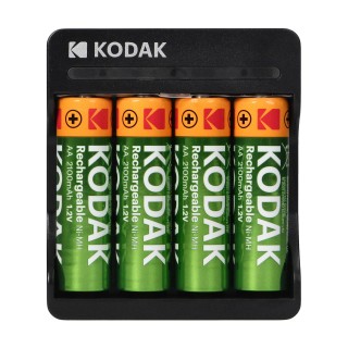 Mobilie Telefoni un aksesuāri // Lādētāji un turētāji // Ładowarka Kodak USB fast charger, 4xAA + 4 szt. akumulatorków AA 2100mAh