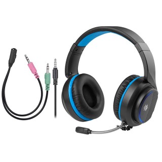 Audio Austiņas / Vadu / Bezvadu // Austiņas ar mikrofonu // Słuchawki TRACER GAMEZONE Dragon Blue LED