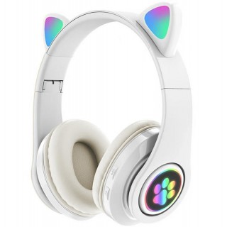 Audio and HiFi systems // Headsets // ZS7E Słuchawki bt 5.0 led białe uszy