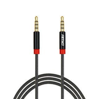 Car and Motorcycle Products, Audio, Navigation, CB Radio // ISO connectors and cables for the car radio // Kabel aux mini jack 3,5mm oplot 100cm amio-03269