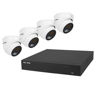 Video surveillance // CCTV sets // 78-856# Zestaw monitoringu poe blow 4x5mp 2tb bl-ki5t4/poe/2tb 4x kamery kopułowe 5mp dysk hdd2tb
