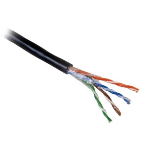LAN tinklai // Komutaciniai - jungiamieji laidai // Kabel sieciowy SEVEN UTP cat.5 Solid Outodoor/Gel 305m