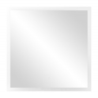 Interjera Gaismekļi | Dizaina Gaismas // Sienas un spoguļu gaismekļi // Kwadratowe lustro LED 80x80 cm (z wbudowanym włącznikiem, bez marginesu, 4000K)