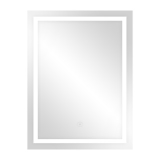 Interjera Gaismekļi | Dizaina Gaismas // Sienas un spoguļu gaismekļi // Lustro prostokątne pionowe LED 60x80 cm (z wbudowanym włącznikiem, z marginesem, 4000K)