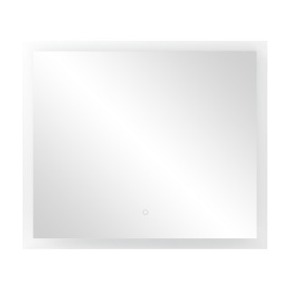 Interjero Šviestuvai | Dizaino Šviesos // Wall and Mirror luminaires // Lustro prostokątne poziome LED 80x70 cm (z wbudowanym włącznikiem, bez marginesu, 4000K)