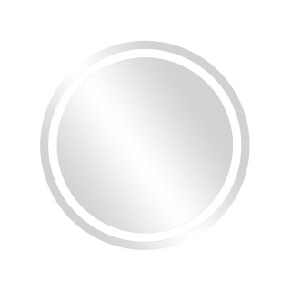 Interjera Gaismekļi | Dizaina Gaismas // Sienas un spoguļu gaismekļi // Okrągłe lustro LED fi 80 cm (z wbudowanym włącznikiem, z marginesem, 4000K)