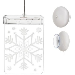 Produktai namams ir sodui // Dekoratyvinės, Kalėdinės ir švenčių dekoracijos // Witraż LED 3D- śnieżynka