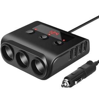 Auto- ja moottoripyörätuotteet, Autoelektroniikka, Navigointi, CB-radio // Goods for Cars // PLS42 Rozdzielacz zapalniczki + 4xusb