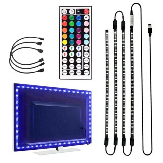 Apgaismojums LED // New Arrival // ZD4D Podświetlenie tv led rgb 4x50cm