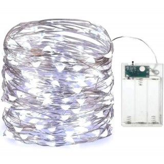 Apgaismojums LED // New Arrival // ZD86A Lampki druciki 100 led zimny biały