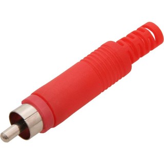 Savienojumi // Different Audio, Video, Data connection plug and sockets // 1043#                Wtyk rca cinch  czerwony hq