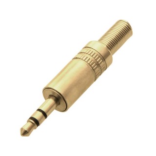 Liittimet // Different Audio, Video, Data connection plug and sockets // 1178# Wtyk jack 3,5 st złoty
