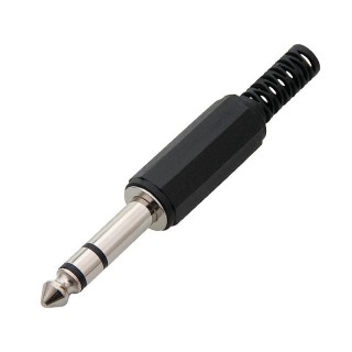 Разъeмы // Different Audio, Video, Data connection plug and sockets // 1195# Wtyk jack 6,3 st plastik