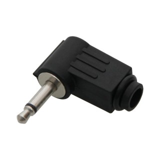 Ühendused // Different Audio, Video, Data connection plug and sockets // 1230# Wtyk jack 3,5 mono kątowy