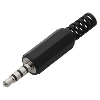 Liittimet // Different Audio, Video, Data connection plug and sockets // 2238# Wtyk jack 3,5 4-polowy  plastik
