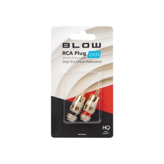 Connectors // Different Audio, Video, Data connection plug and sockets // 93-553# Wtyk rca cinch ch31 professional śr.5mm