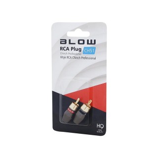 Connectors // Different Audio, Video, Data connection plug and sockets // 93-555# Wtyk rca cinch ch51 professional śr.6mm