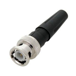Connectors // Different Audio, Video, Data connection plug and sockets // 9686# Wtyk bnc plastikowy prosty