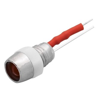 Elektromateriāli // Izpārdošana // 2509# Dioda led  5mm (12v czerwona kontrolka)