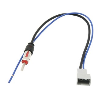 Car and Motorcycle Products, Audio, Navigation, CB Radio // ISO connectors and cables for the car radio // 0796# Samochodowy adapter antenowy honda-din prosty 20cm