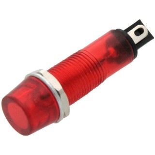 Sähköiset materiaalit // xLG_unsorted // 0651# Kontrolka neonowa 9mm (czerwona) 230v