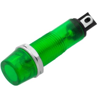 Sähköiset materiaalit // xLG_unsorted // 0653# Kontrolka neonowa 9mm (zielona) 230v