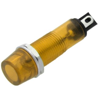 Electric Materials // Сlearance sale // 0654# Kontrolka neonowa 9mm (żółta)  230v