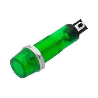 Elektromateriāli // Izpārdošana // 0655# Kontrolka neonowa 6mm (zielona) 230v