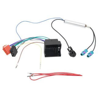 Car and Motorcycle Products, Audio, Navigation, CB Radio // ISO connectors and cables for the car radio // 0372#                Samochodowe złącze vw,skoda-iso+separator 2xfakra-iso