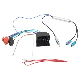 Car and Motorcycle Products, Audio, Navigation, CB Radio // ISO connectors and cables for the car radio // 1345# Samochodowe złącze vw, skoda-iso+separator 2xfakra-din