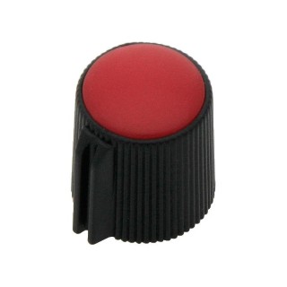 Electric Materials // Сlearance sale // 8163#                Gałka potencjometr czarna średnica 13mm czerwona