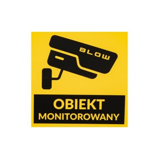 Video surveillance // Brackets for cameras // 78-952# Naklejka obiekt monitorowany 100x100mm