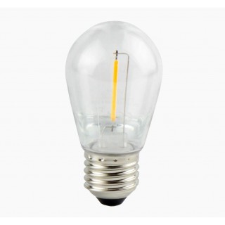 LED bulb E27 230V ST45 1W, FILAMENT, warm white 2700K, 50lm, plastic