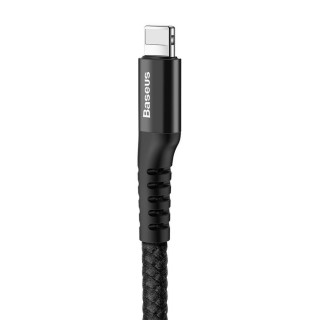 Cable Spring type USB A plug - IP Lightning plug 1.0m 2A black BASEUS