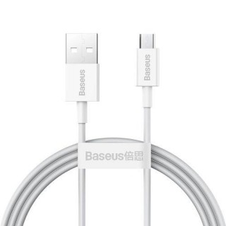 Cable USB2.0 A plug - micro USB plug 1.0m white Superior series BASEUS