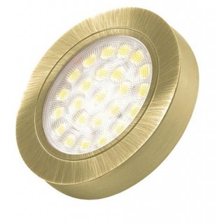 OVAL under cabinet LED luminaire 2W, gold, 3000K