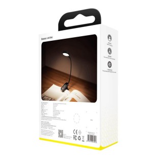 Mini LED Reading Lamp with Clip 3W 4000K, Gray