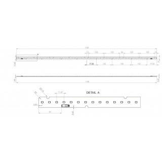 LED linear module, 1120mm, CC 1050mA, 48W, 8179lm, Samsung SMD, VALUE serija, AKTO