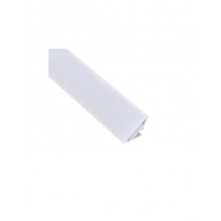 Aluminum profile with white cover for LED strip, anodized, corner 45° CORNER LINE, 3m