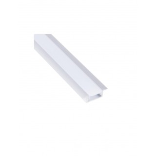 Aluminum profile with white cover for LED strip, anodized, recessed INLINE MINI XL 3m